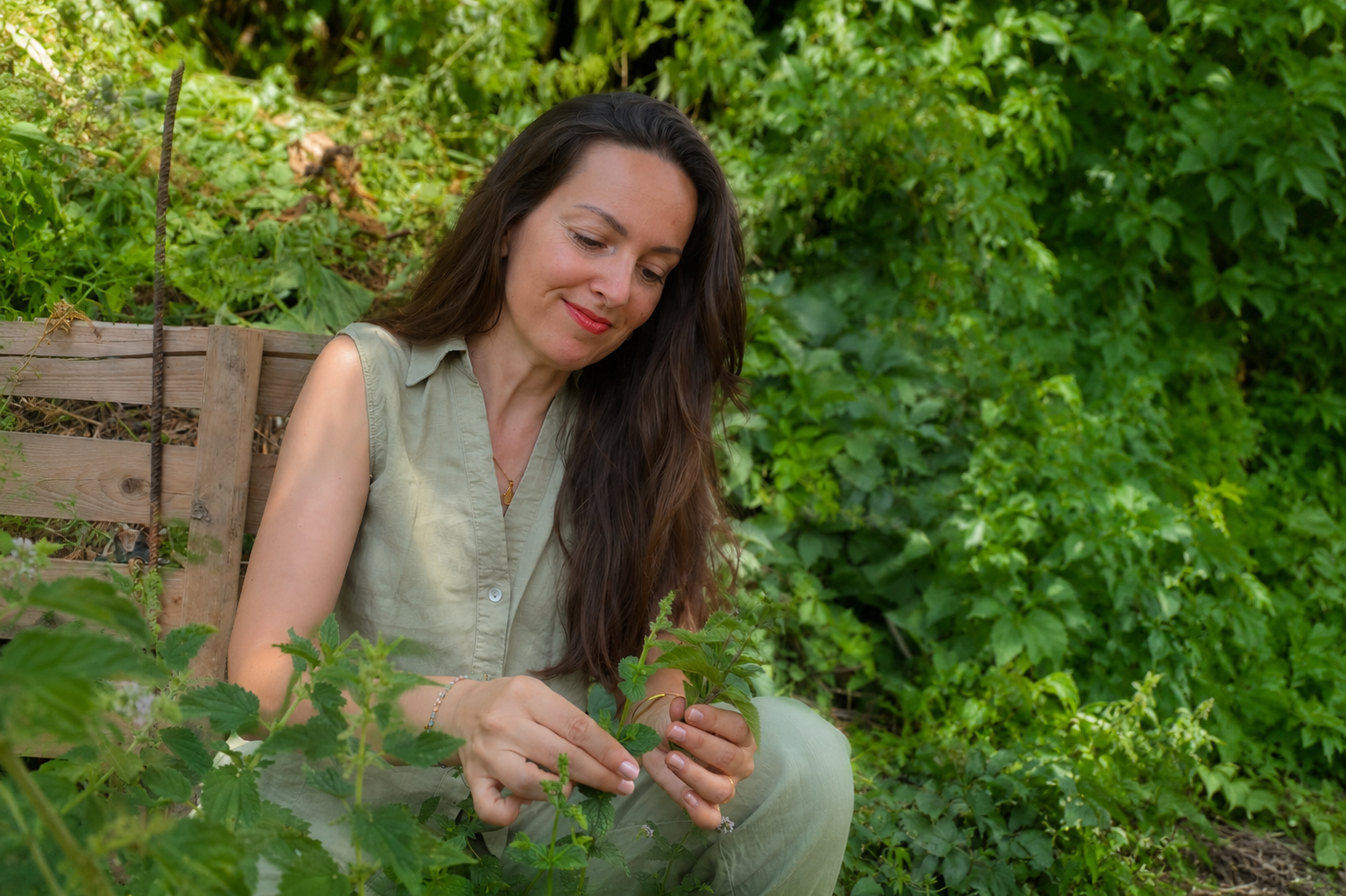 Alina in the garden